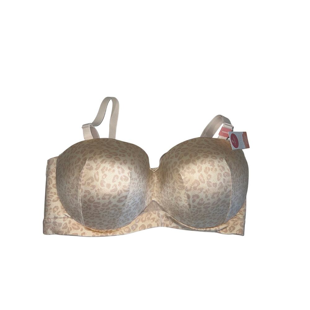 Cacique Lane Bryant Comfort Bliss Lightly Lined Convertible Strapless Bra 42DDD